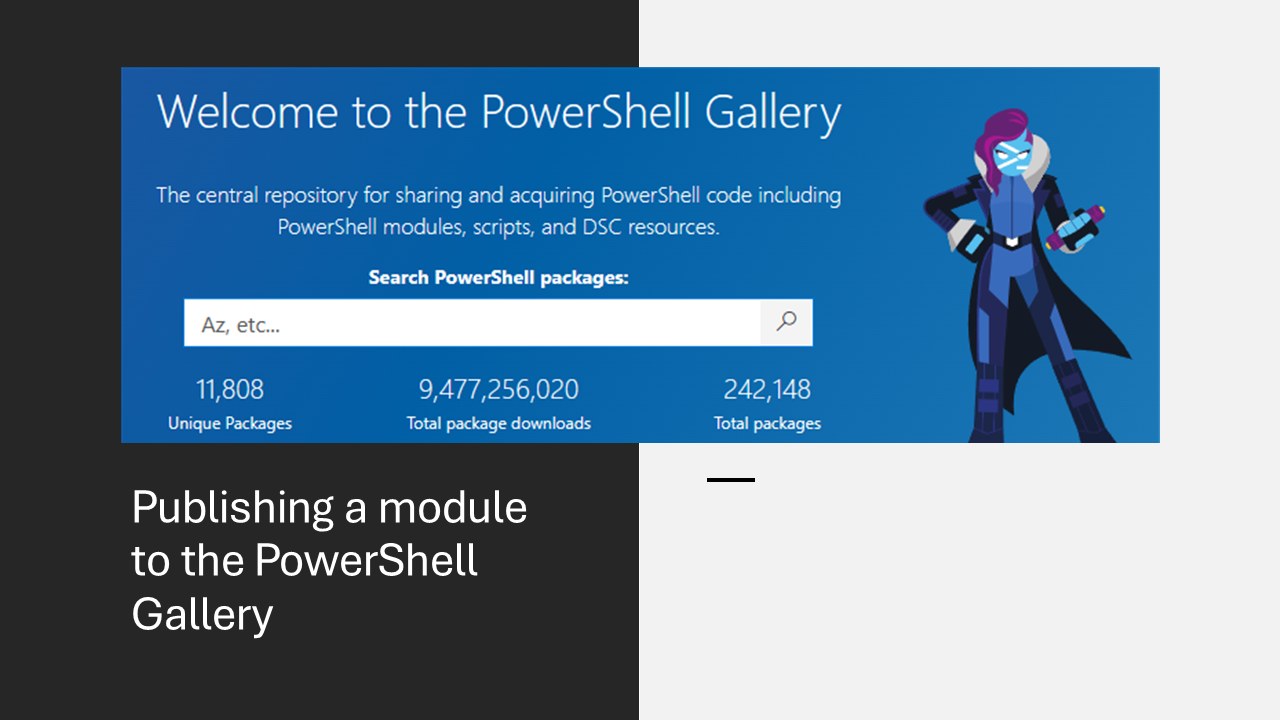 Publishing a module to the PowerShell Gallery